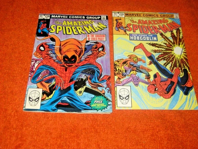 AMAZING SPIDER-MAN 238 239 1st App HOBGOBLIN MADAME WEB CAPT J DEWOLFF NO TATOOZ