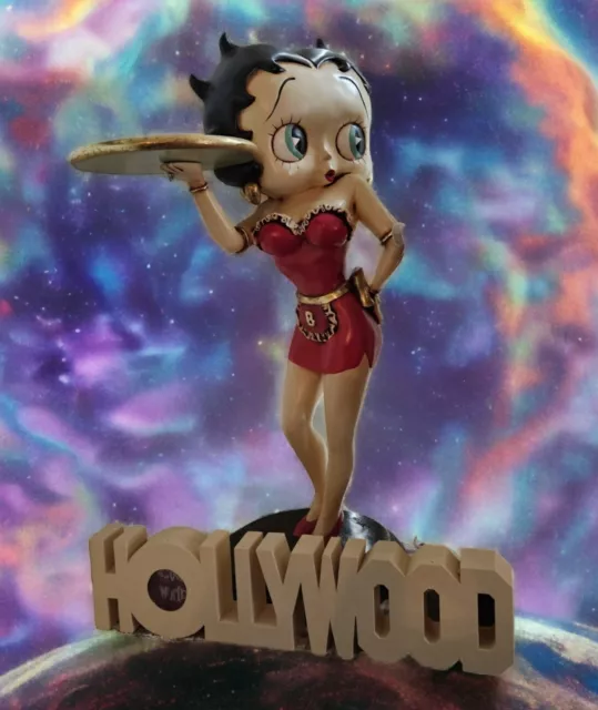 Betty Boop 3 ft tall Waitress & Hollywood Clock Sign RARE AND EXCELLANT