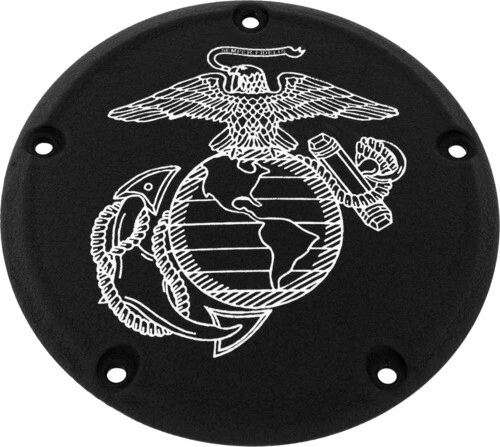 Black Marine EGA Derby Cover Custom Engraving MAR08-67BG