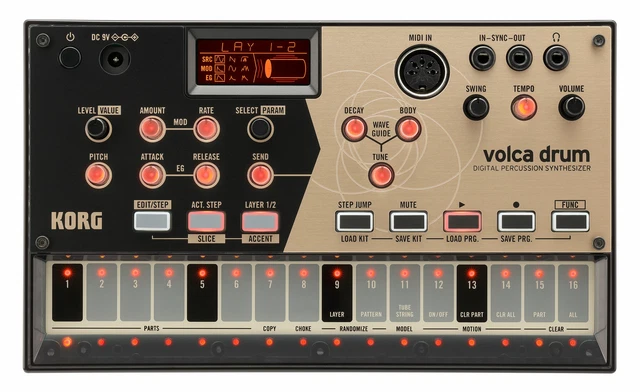 Korg Volca Drum Digital Percussion Synthesizer Sequenzer Rhythm Machine Synth