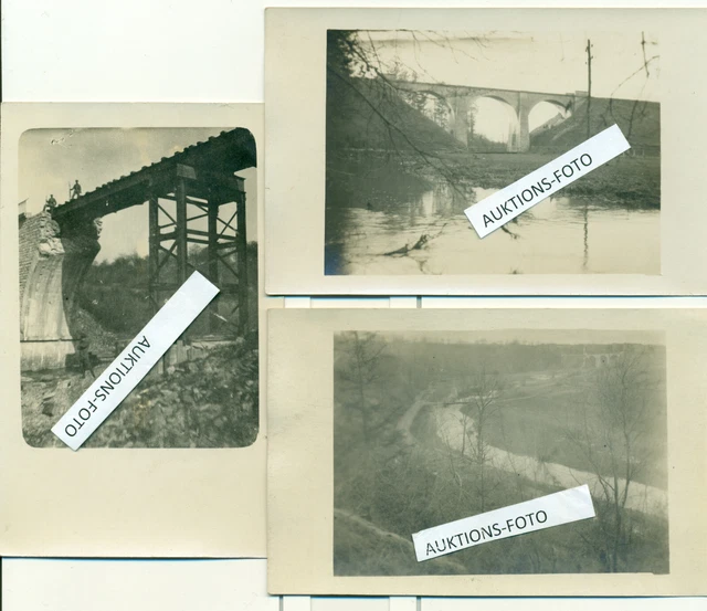 💥3X FOTO 1. WELTKRIEG Saint Baussant Madine Nadine Lager 1915