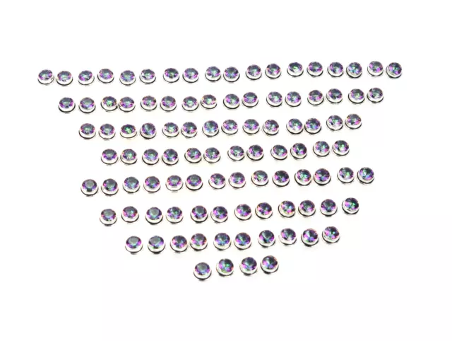 Wholesale 50Pr 925 Solid Sterling Silver Cut Mystic Topaz Stud Earring Lot B