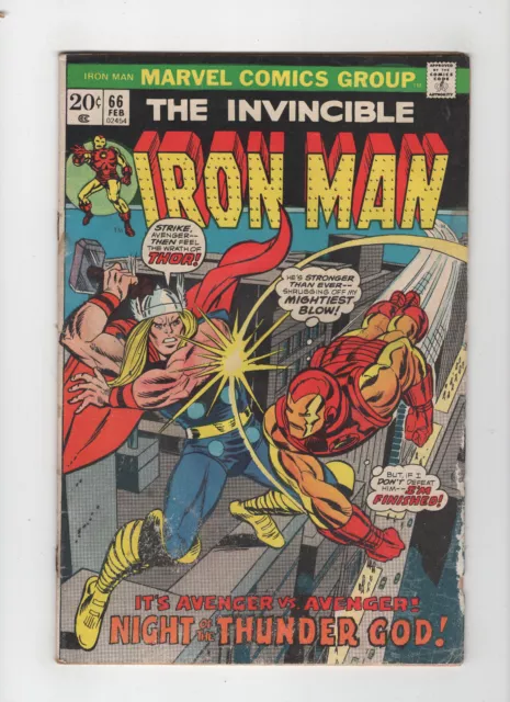 The Invincible Iron Man #66 (1974, Marvel Comics) Low Grade