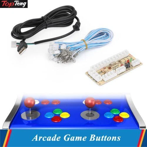 Zero Delay Arcade USB Encoder PC to Joystick to Joystick Fit for PC Games SG