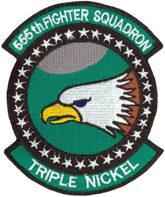 USAF 555th FS Aviano Triple Nickel Crest Patch