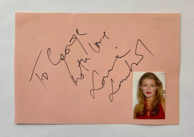 LOUISE LOMBARD (The House of Eliott) Genuine Handsigned Signature on Album Page.