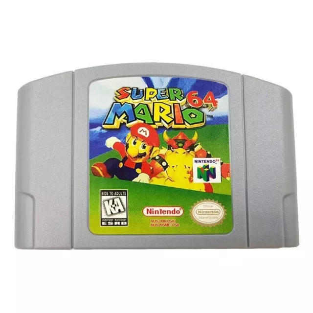 super Mario 64 Video Game Cartridge Console Card For N64