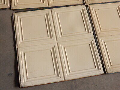 10 Pieces Antique Architectural Tin Ceiling 24X24 Inches 3