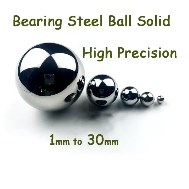 Bearing Steel Ball Solid High Precision Metric Sizes 1mm To 30mm High Hardness