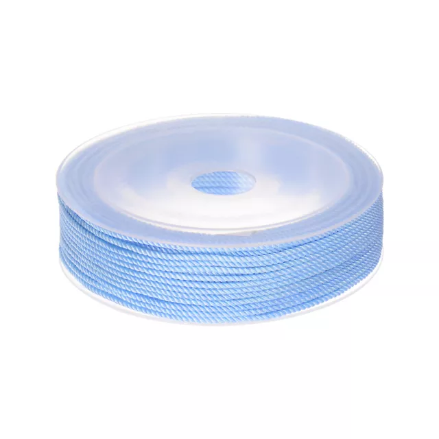 1.5mm Cordon Perlage Corde Chinois Nouage Tricot Corde Bracelet Ciel Bleu, 65ft