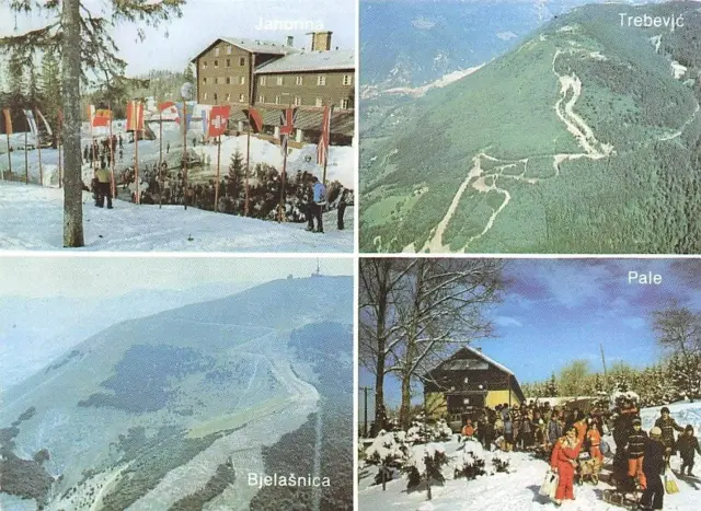 1984 Winter Olympics Sarajevo, original postcard.