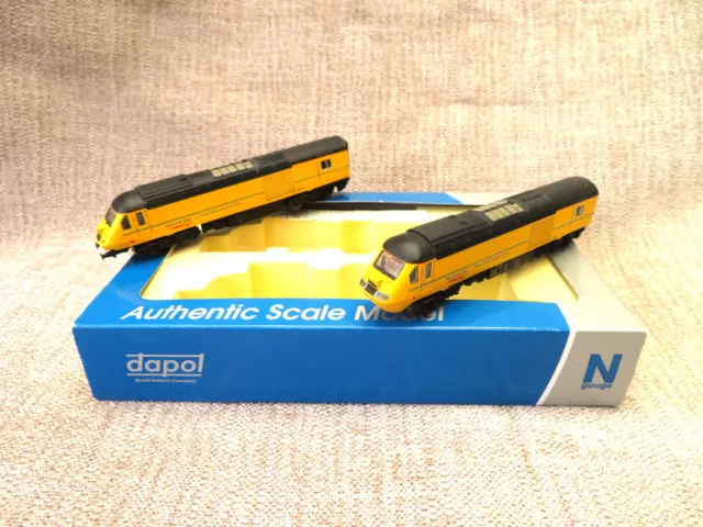 N Gauge Dapol ND111E Class 43 HST TWIN PACK in NETWORK RAIL LIVERY 43014 & 43062