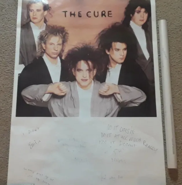 Sealed Poster!! The Cure CUP001 1987 Brockum 24"×36" NOS Original 80's Vintage