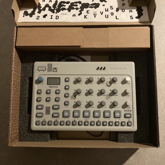 Elektron Model: Cycles - Six Track FM Synth & Drum Machine - With Box & Cables
