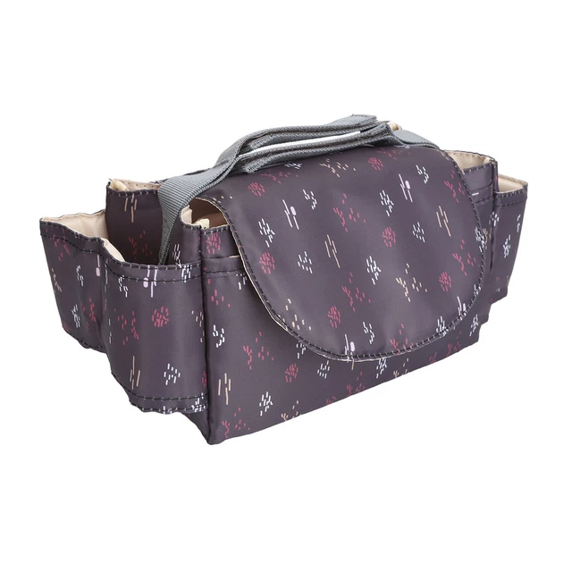 Universal Stroller Organizer With Insulated Cup Holder Phone Bag Waterproof Adl