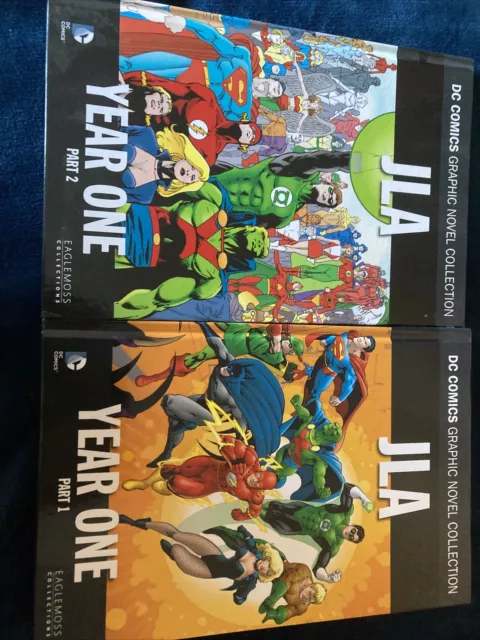 DC Comics Graphic Novel Collection JLA Year One Part 1 & 2, Volumes 7&8, VGC.