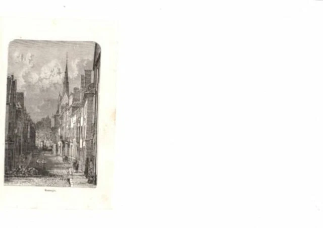 GRAVURE SUR BOIS 19ème MONTARGIS