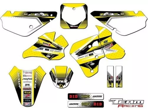 2000 Suzuki RM 80 RM80 Graphique Kit Stickers Déco Dirtbike Motocross MX