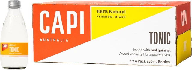 CAPI SPARKLING TONIC, 6 X 4 Pack 250Ml (24 Bottles Total) $60.98 ...