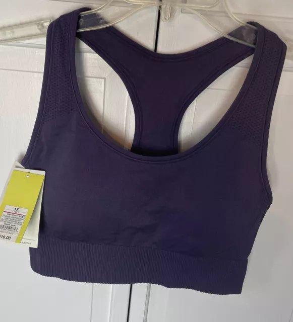 Women's Seamless Medium Support Cami Longline Sports Bra - All In Motion™  Lilac Purple Xl : Target