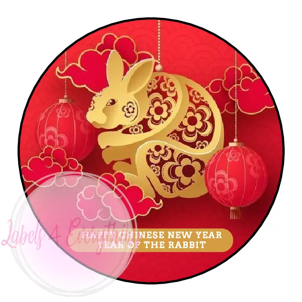 Chinese New Year Stickers Year of the Rabbit 2023 China Rabbit 1