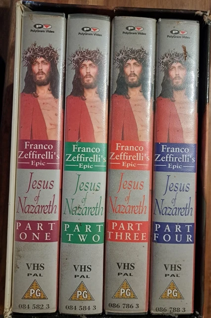 JESUS OF NAZARETH VHS Video Box Set Robert Powell £3.00 - PicClick UK