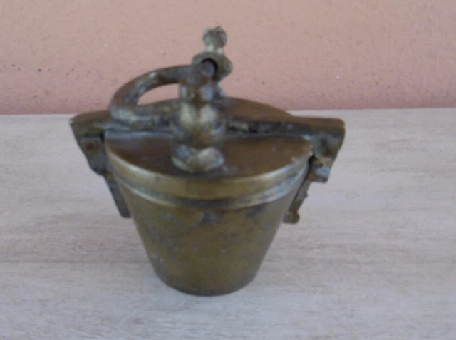Cubo Serie Charlemagne De Bronce Con Mango Completo