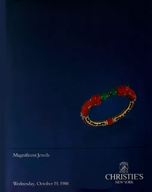 Christie's MAGNIFICENT JEWELS Jewelry Auction Catalog 10/19/1988