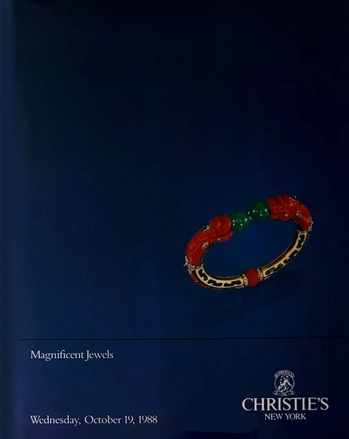 Christie's MAGNIFICENT JEWELS Jewelry Auction Catalog 10/19/1988
