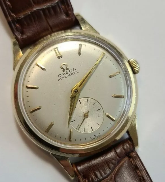 1954 VINTAGE OMEGA Automatic Watch, 17j, Cal 490, 10K Gold Filled