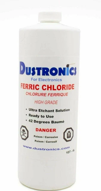 High Grade Ferric Chloride Liquid Solution 1L Bottle