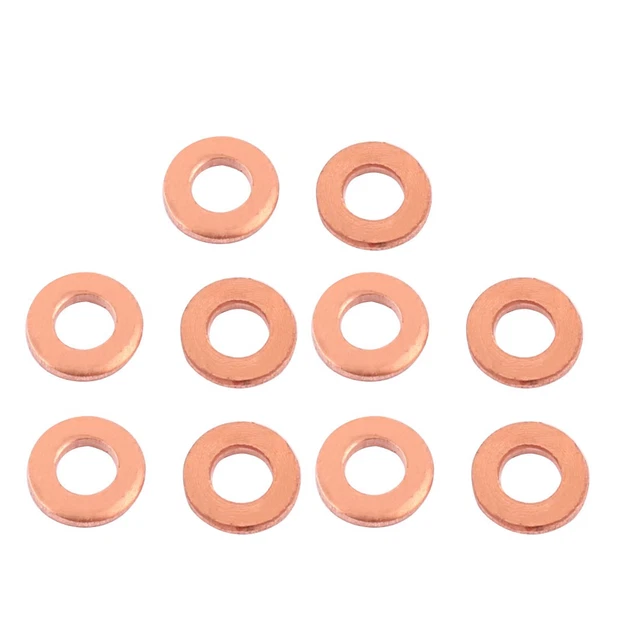 Lot De 5 Joints Plats En Cuivre 20x27x1mm - Rondelles D'étanchéité écrasables - Uxcell