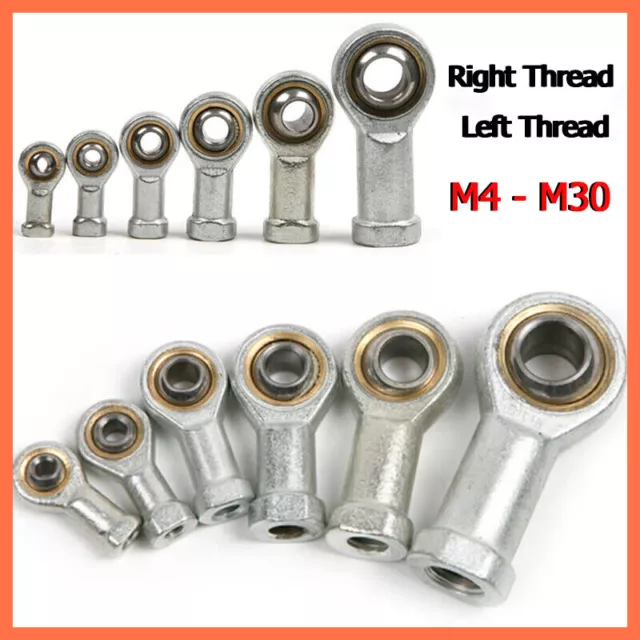 Right/Left Female Threaded Rod End Bearing Heim Rose Joint Mechanical Swivel Typ