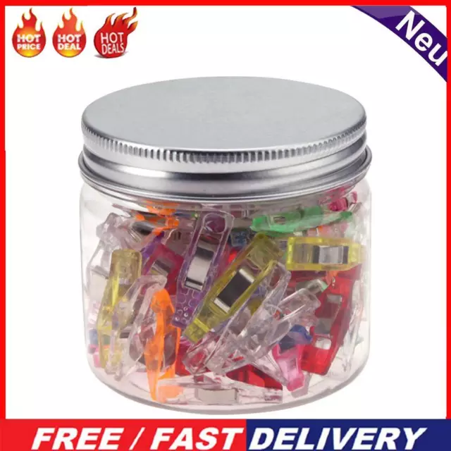 50pcs Plastic Wonder Clips Holder for DIY Patchwork Fabric Quilting