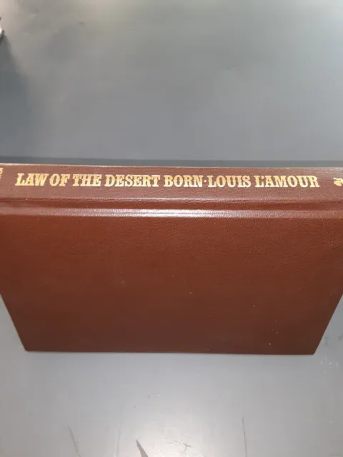 1983 cowboy WESTERN Louis L'Amour Collection LEATHERETTE ed. LAW OF THE DESERT