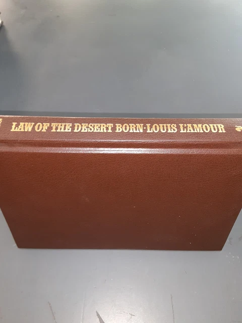1983 cowboy WESTERN Louis L'Amour Collection LEATHERETTE ed. LAW OF THE DESERT