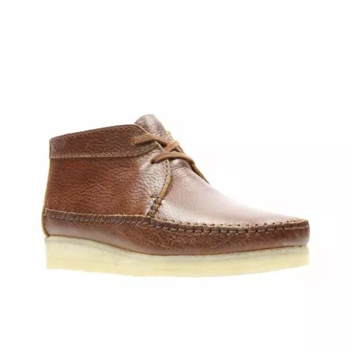 Clarks Originals Mens ** Wallabees Weaver Tan Lea Boots ** UK 7,89,10,11,12,13 G