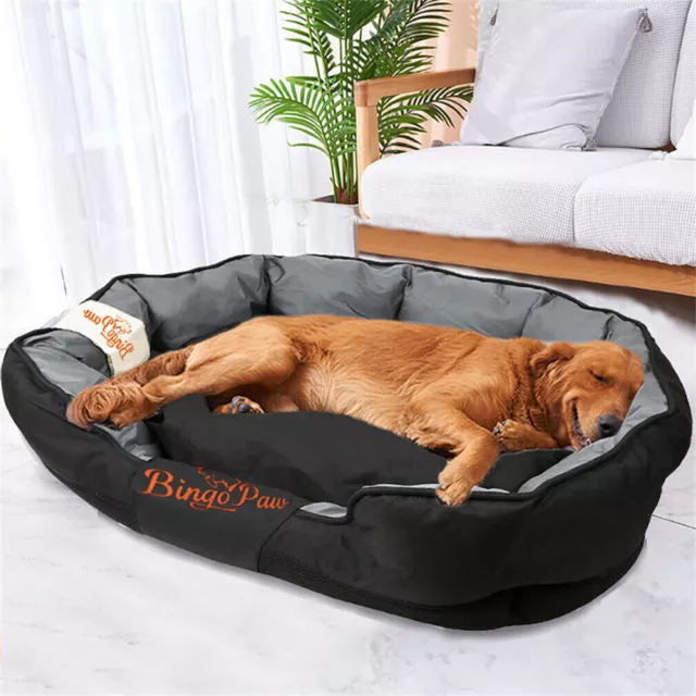 XL Large Dog Bed Waterproof Sofa Dog Pet Bolsters Removable Cushion Anti-scratch