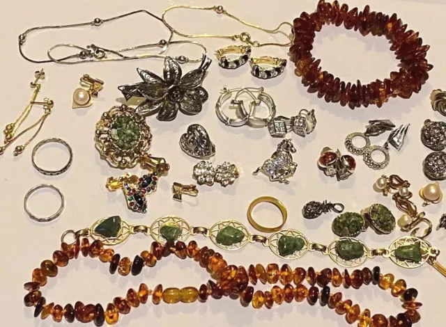 Costume Jewellery Joblot, Earrings, Necklaces, Bracelets Etc