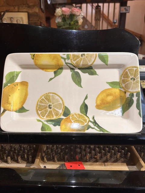 Emma Bridgewater Fruits Lemon Medium Oblong Plate Bn