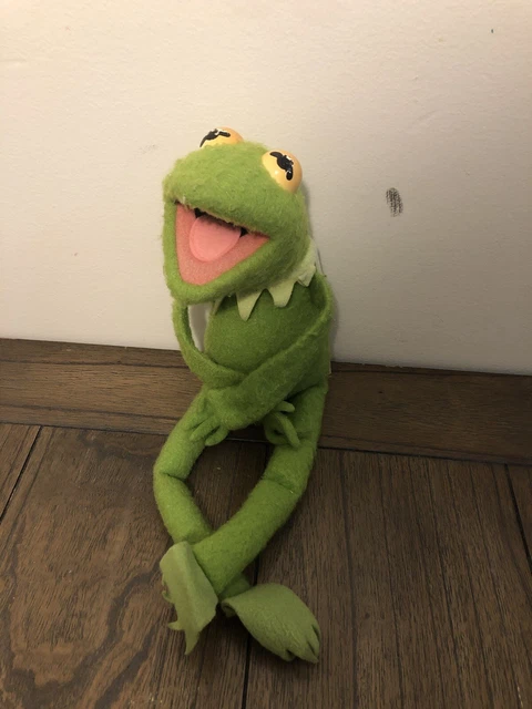 Vintage Fisher Price 857 Felt Kermit the Frog Plush Knee Hugger Toy 1981 Henson
