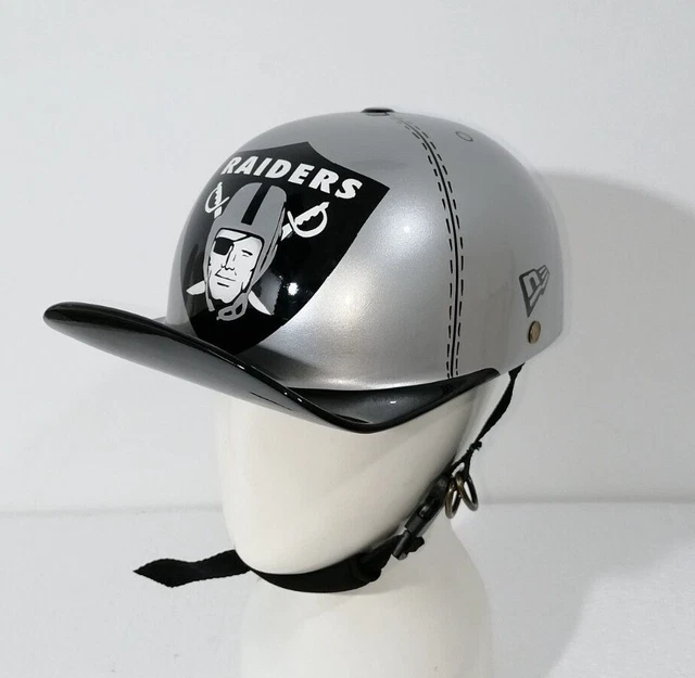 Custom Helmet Motorcycle Half Helmet Baseball Hat Cap silver black Fiberglass 4