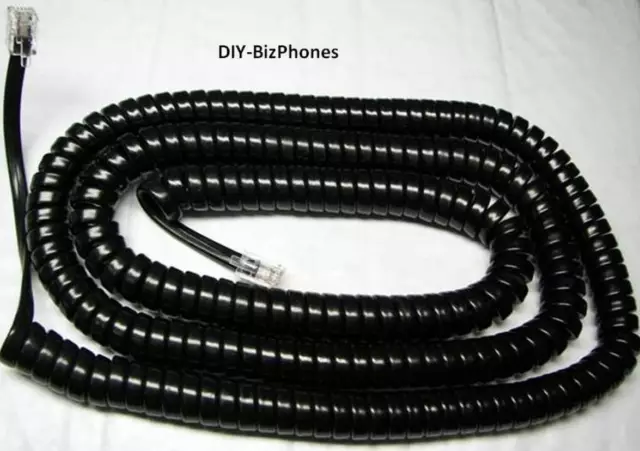 5-Pack Lot Panasonic Long Handset Receiver Cord KX T7400 Series Phone 25Ft Black
