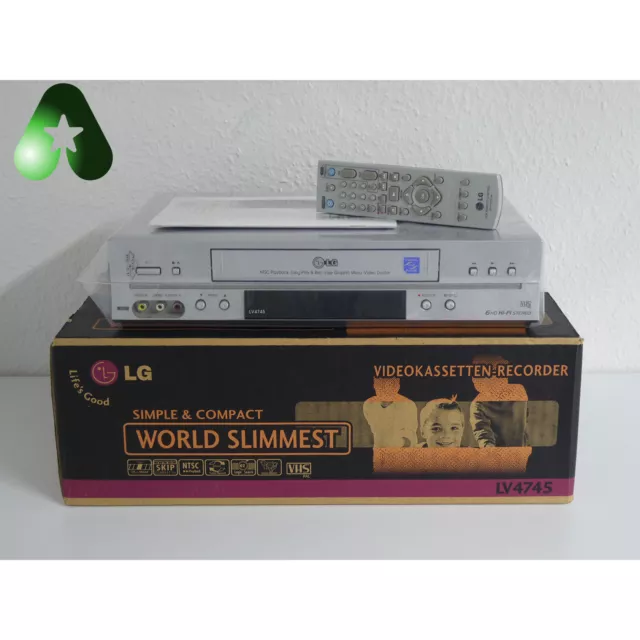 LG LV4745 Videorecorder 6 Kopf HiFi-Streo Rekorder VHS Wie Neu OVP 1 Jahr Gar.
