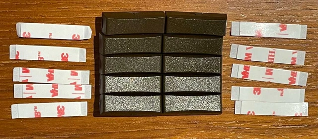 10 Bronze Cover Rare Earth Security Magnets For Alarm with 3M Double Side Tape