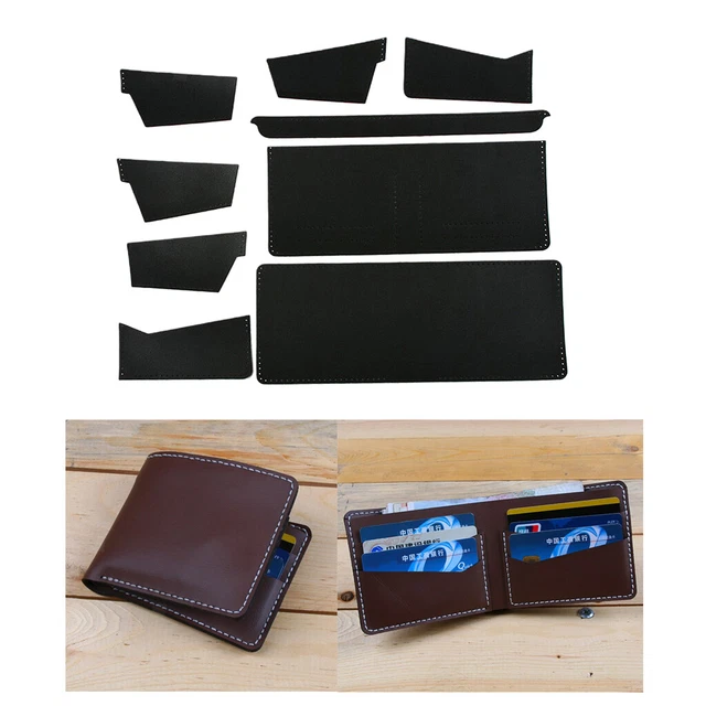 9 piezas/Juego de billetera Billetera Kit Completo Hecho a Mano Accesorios Billetera Material