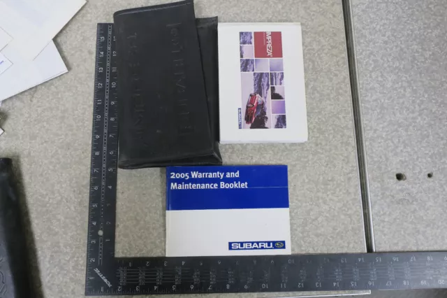 Subaru Impreza Owner's Manual 2005 Book Set 05 Free Shipping OM717