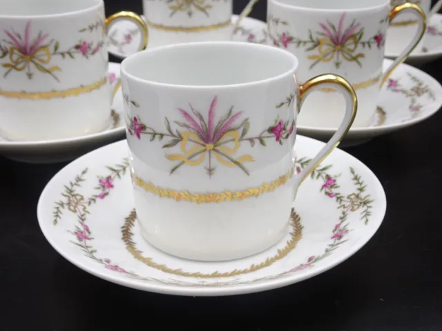 Vintage Raynaud & Co Limoges France "Vieux Venise" Demitasse Cup & Saucer ~ Rare