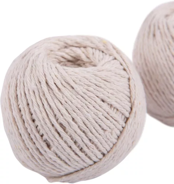 Pack of 3 Cotton String Balls Grey Strings Twine Rope Household Home Office