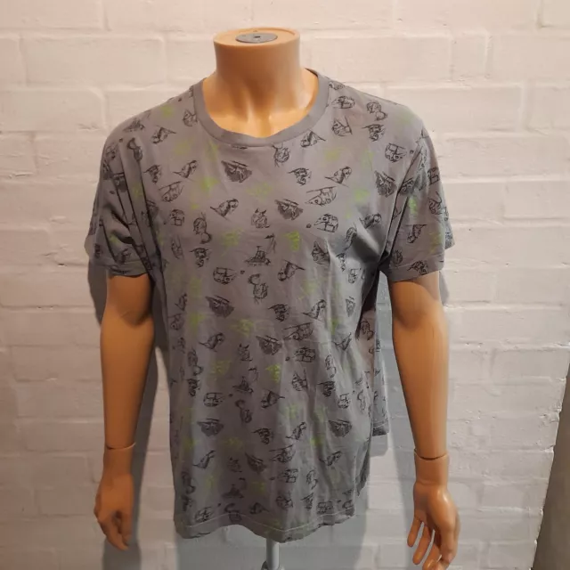 FRANKENWEENIE Limited Ed Women's Tim Burton X UNIQLO T-shirt Gray XL